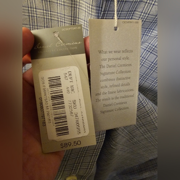 Men's Dress Shirt Casual Daniel Cremieux button down - Picture 4 of 7